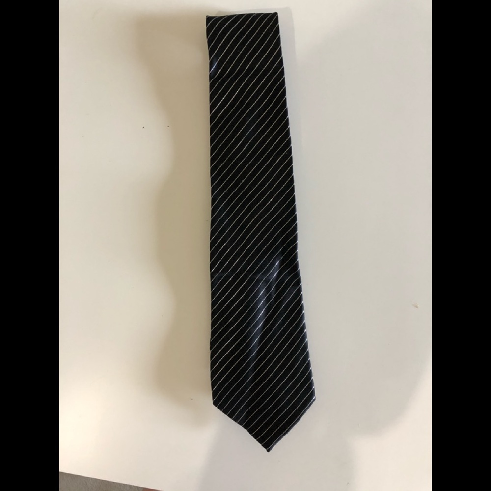 George Black & Sliver Formal Stripped tie